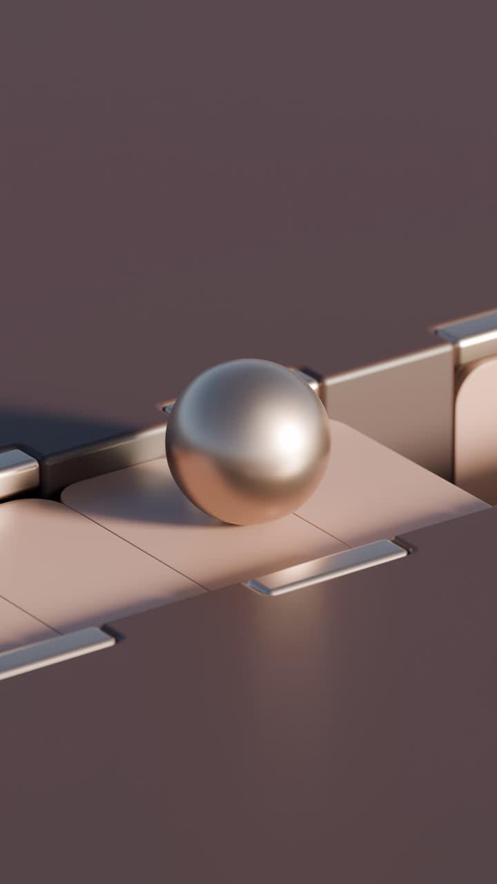 Abstract Metallic Sphere on Geometric Surface