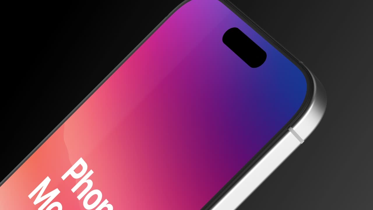 Mockup de apresentação de app para celular