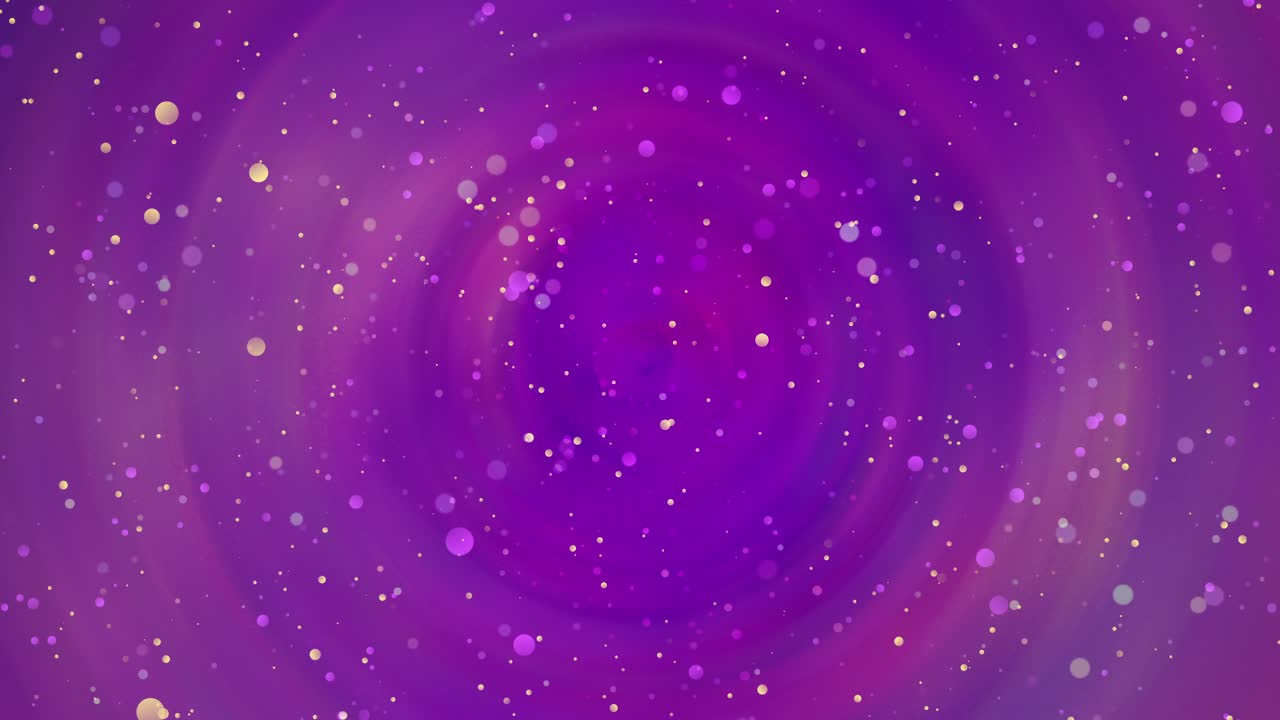 Fast whirling particles create vibrant purple background with swirling light motion effects