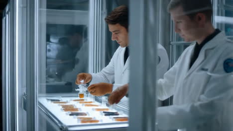 científicos realizando un experimento en un laboratorio