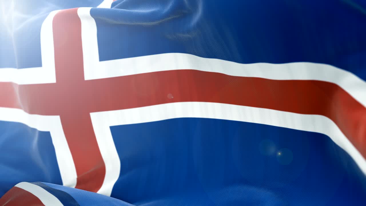 아이슬란드 발은 느리게 흔들리는 배경입니다. 4k 클로즈업 발 흔들림.