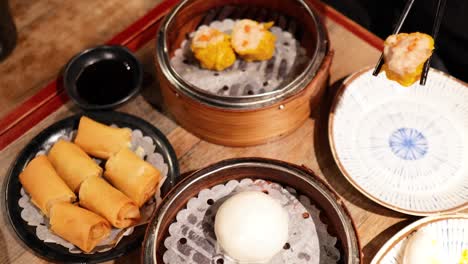 delicious dim sum platter