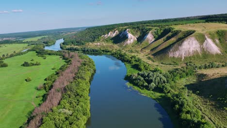 river landscape aerial view