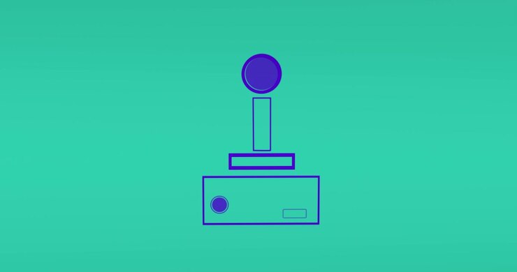 Animation of gamepad icon on green background