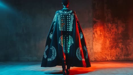 futuristic fashion cape