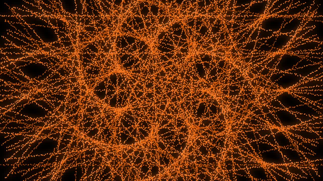 patrón de forma de punto de color naranja animación gráficos de movimiento