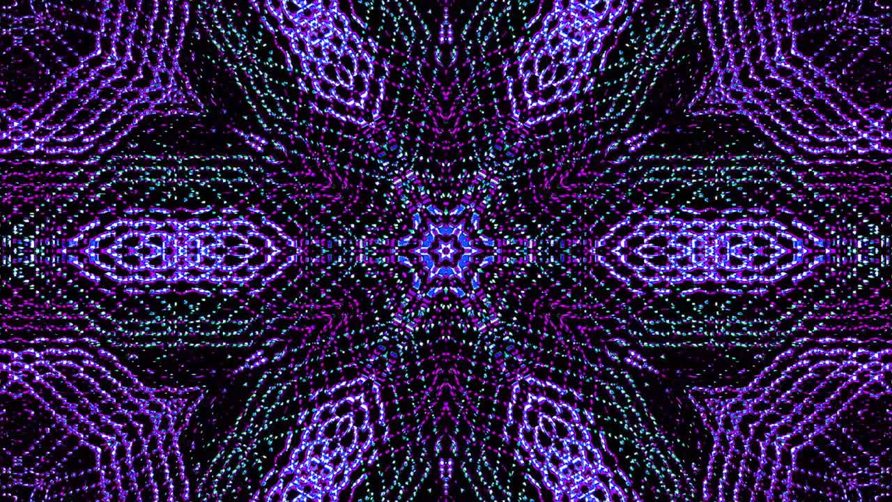 líneas brillantes que establecen movimiento de onda, color completo, sobre fondo negro