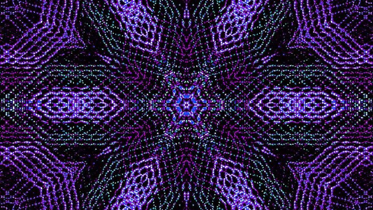 shining bright lines set wave motion, color full, on black background