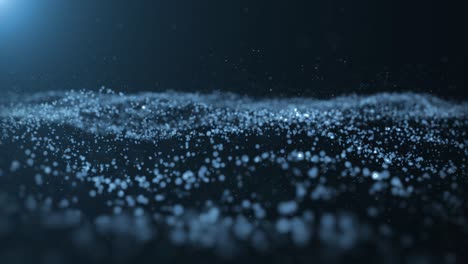 4k particles blue dust abstract light motion titles cinematic background vj loop. motion graphic backdrop and animation background.