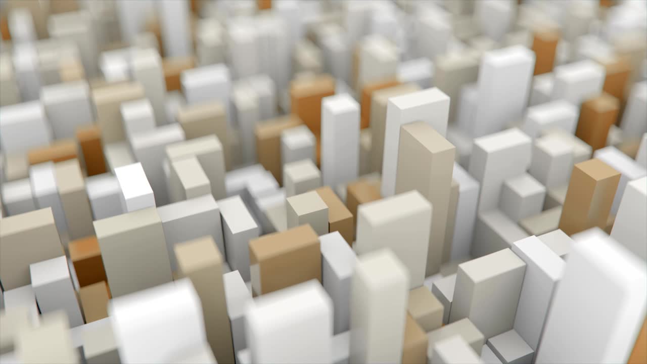 la superficie del cubo cambia de color en 4k.