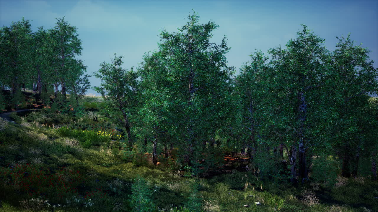 산 계곡 의 아름다운 파노라마 풍경