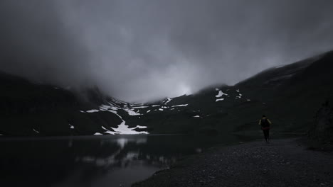 hiking in the misty mountains