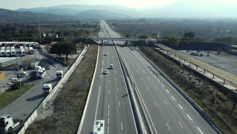 vista aérea de la autopista
