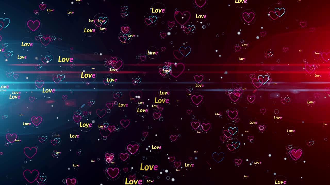 사이버 사랑의 기호: 원활한 루프 배경