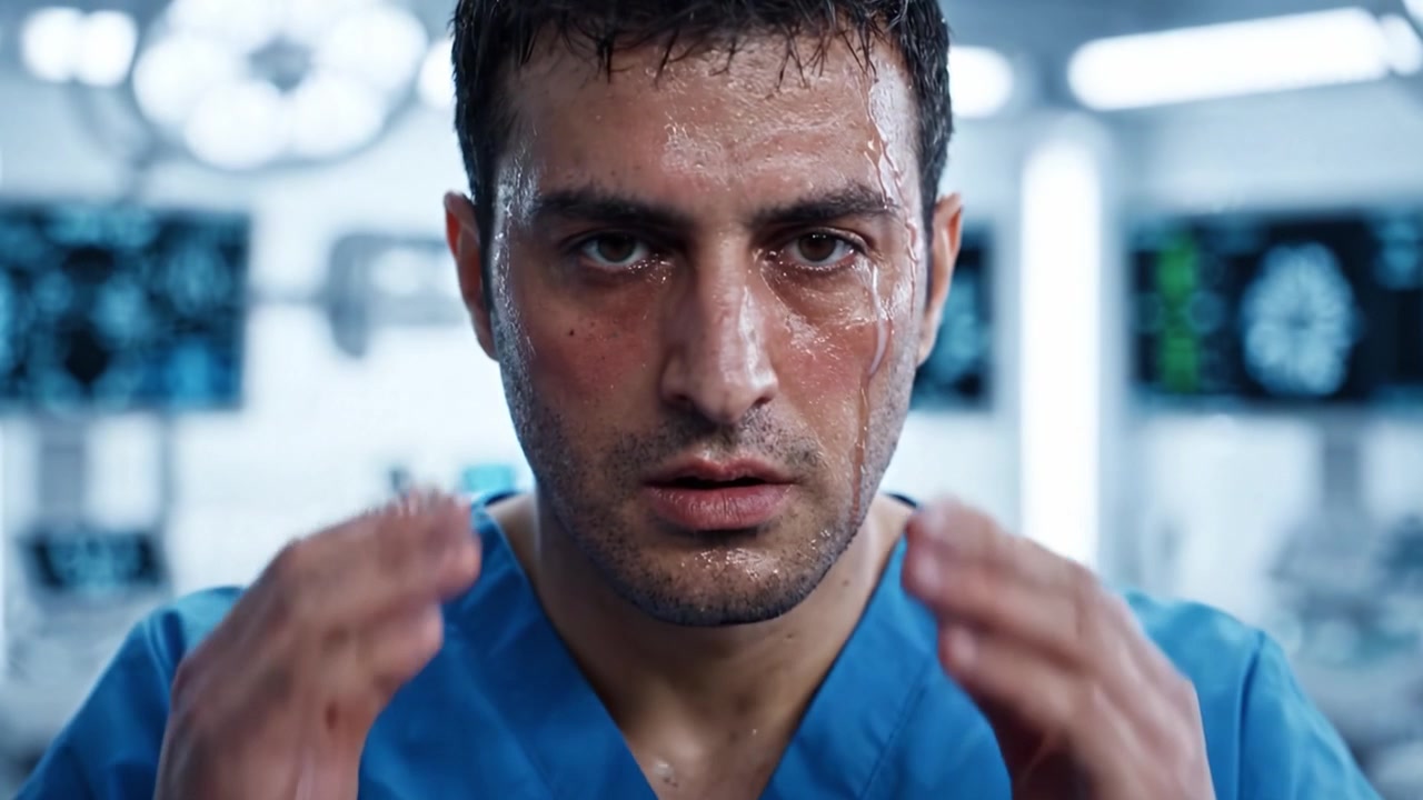 Intense Focus and Determination: A Dedicated Medical Professional in a High-Stakes Environment Reflecting on Challenges in the Operating Room