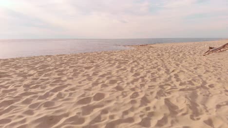 pleasant sand marks at carnikava latvian baltic beach