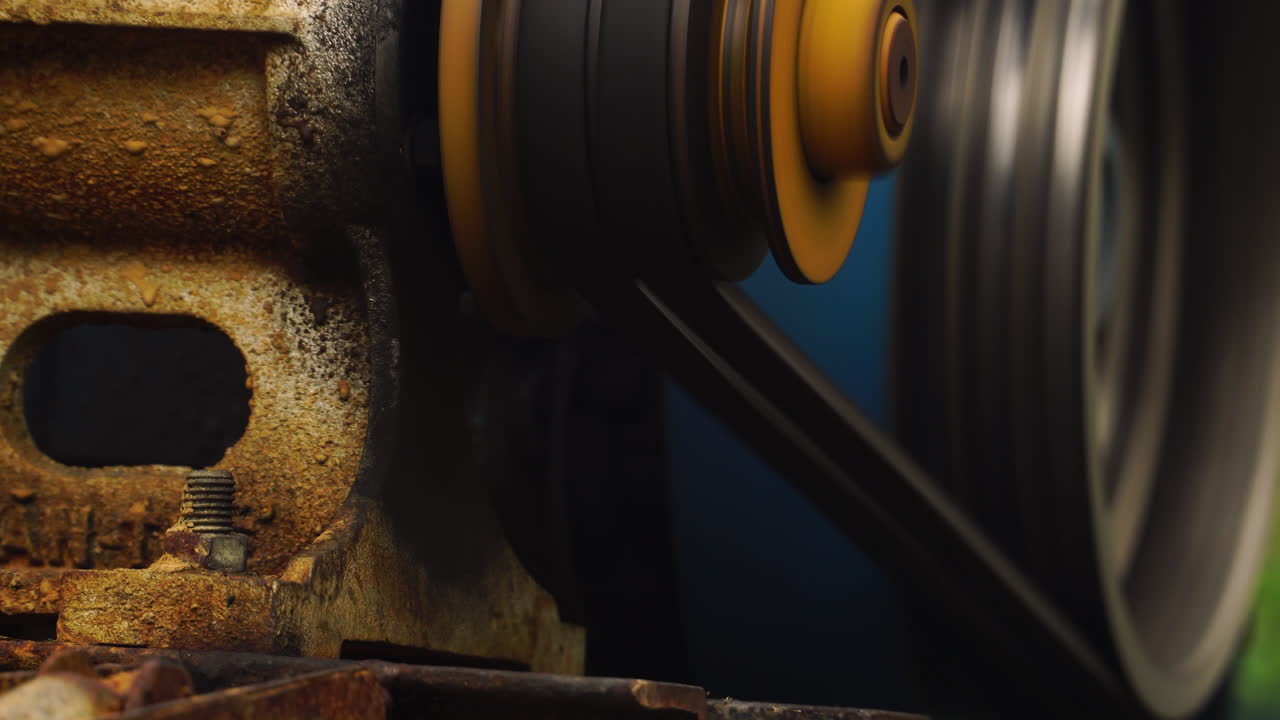 bomba de agua antigua bombeando agua hasta la colina suministrando agua a los cultivos de banano en phuoc binh, vietnam