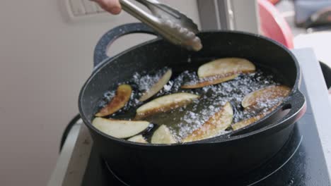 chef frying eggplant
shot in 2