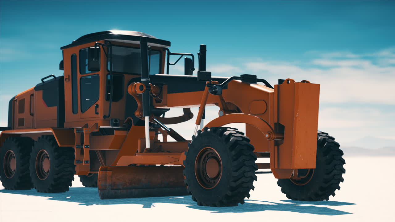 소금 사막 도로 에 있는 도로 등급 기계