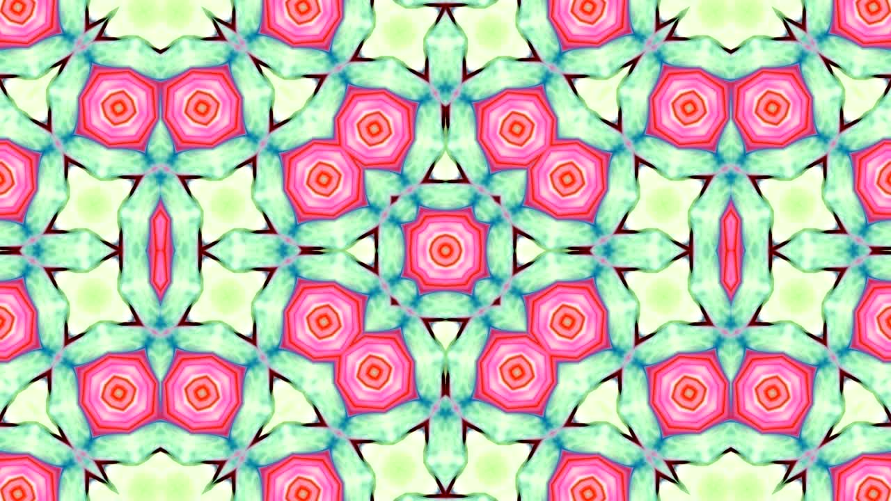movimiento de fondo de kaleidoscopio abstractamente colorido