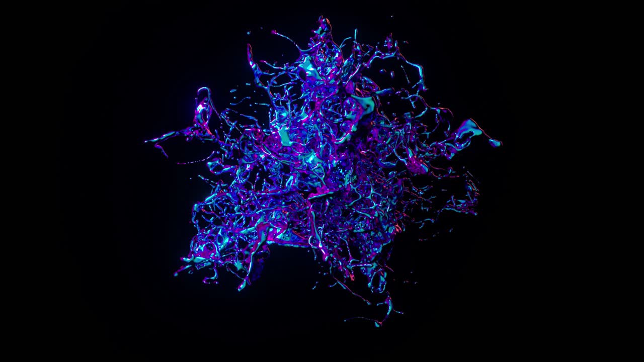 Abstract Liquid Splash Art