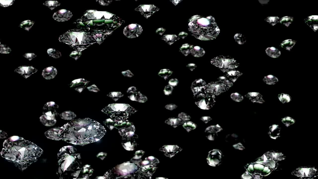 천천히 떨어지는 다이아몬드