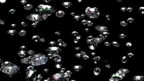 queda lenta de diamantes.