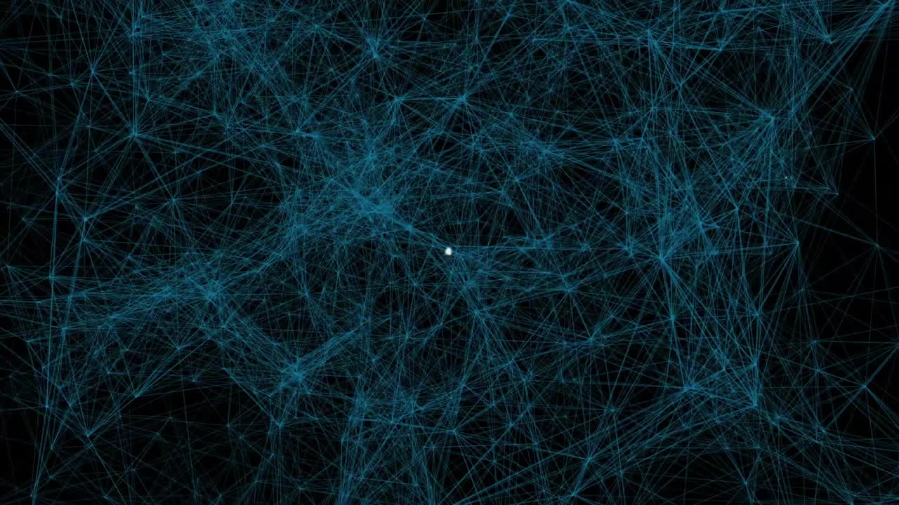 Golden user node pulsing sending white lines linking chat bubbles, multiplying for network growth