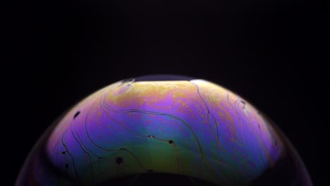 bright colorful bubble moves in light 23