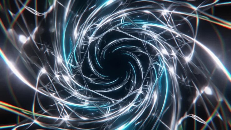 Dynamic Abstract Light Vortex Tunnel Animation