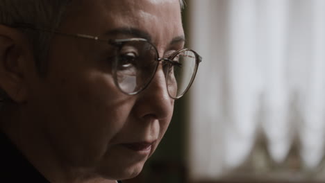profile of a senior woman