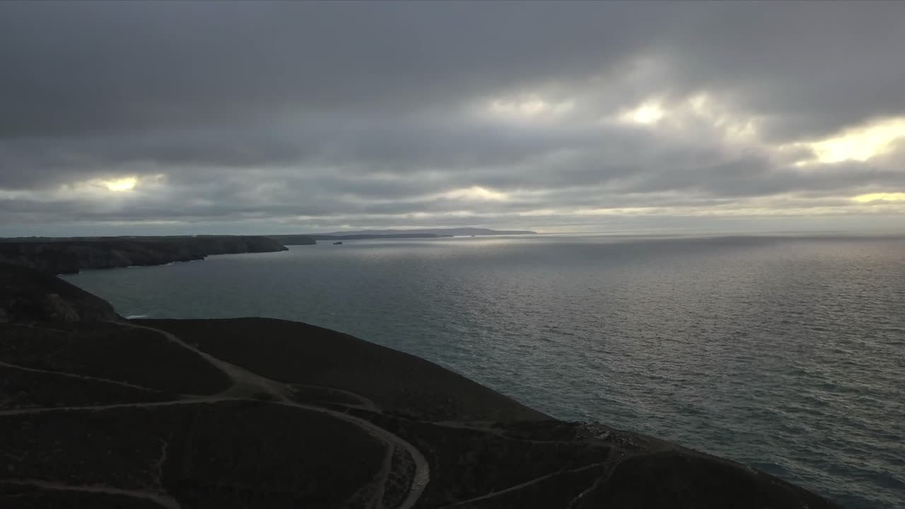 콘월 해변의 조감도