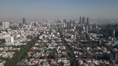 polanco, mexico city's high-end district seen from above