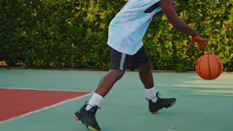 man playing basketball