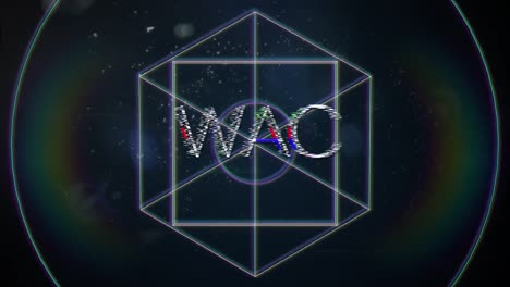 schermo di videogiochi d'animazione vintage con la parola wow scritta