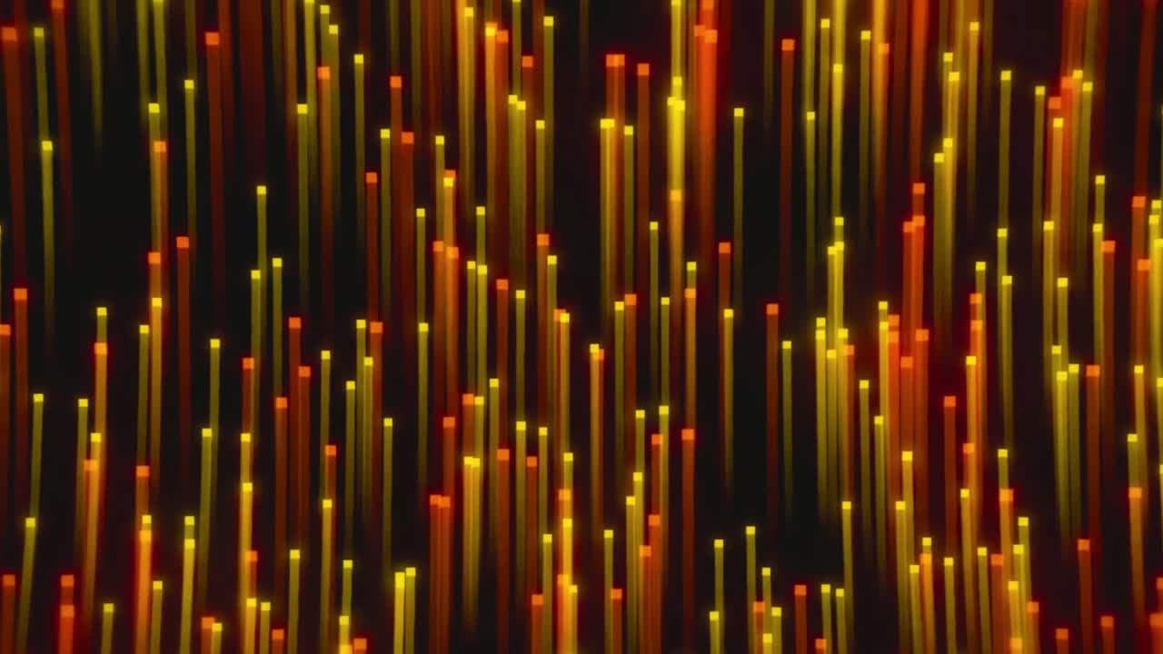 Dynamic Abstract Background of Glowing Vertical Lines