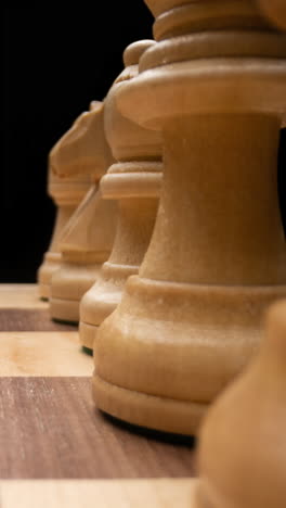 chess pieces in vertical video