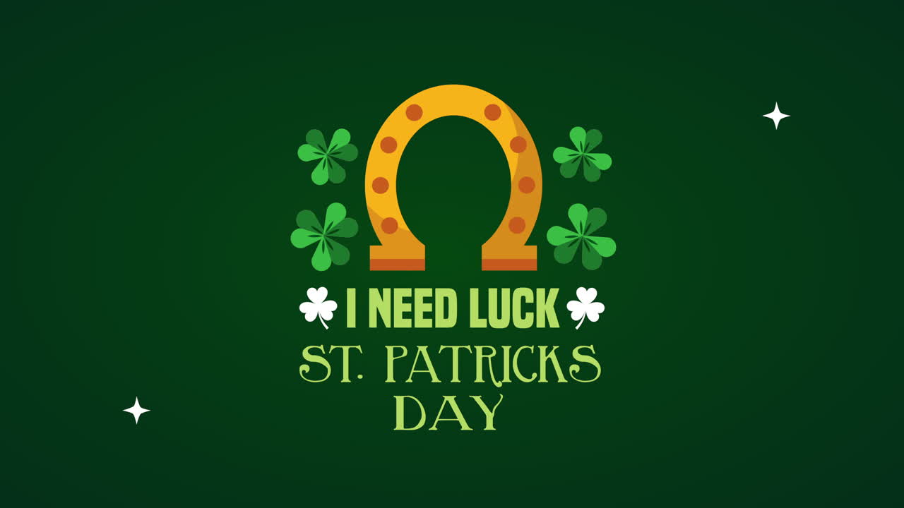 세인트 패트릭스 데이 애니메이션 카드, 말과 클로버