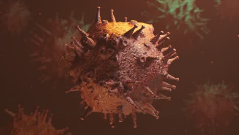 3d illustration of a virus