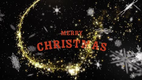 Animation-of-snow-falling-over-merry-christmas-text