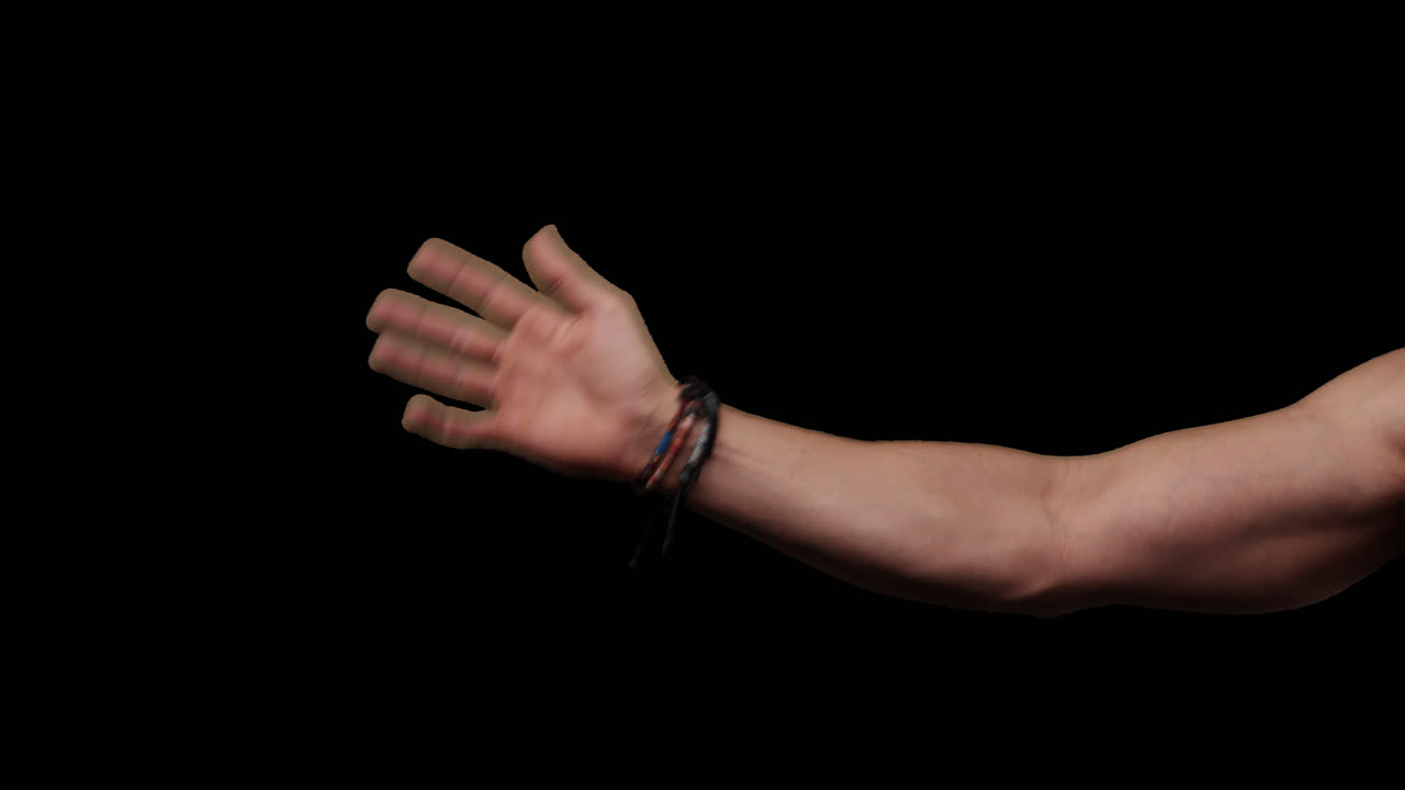 gestos de la mano con el canal alfa