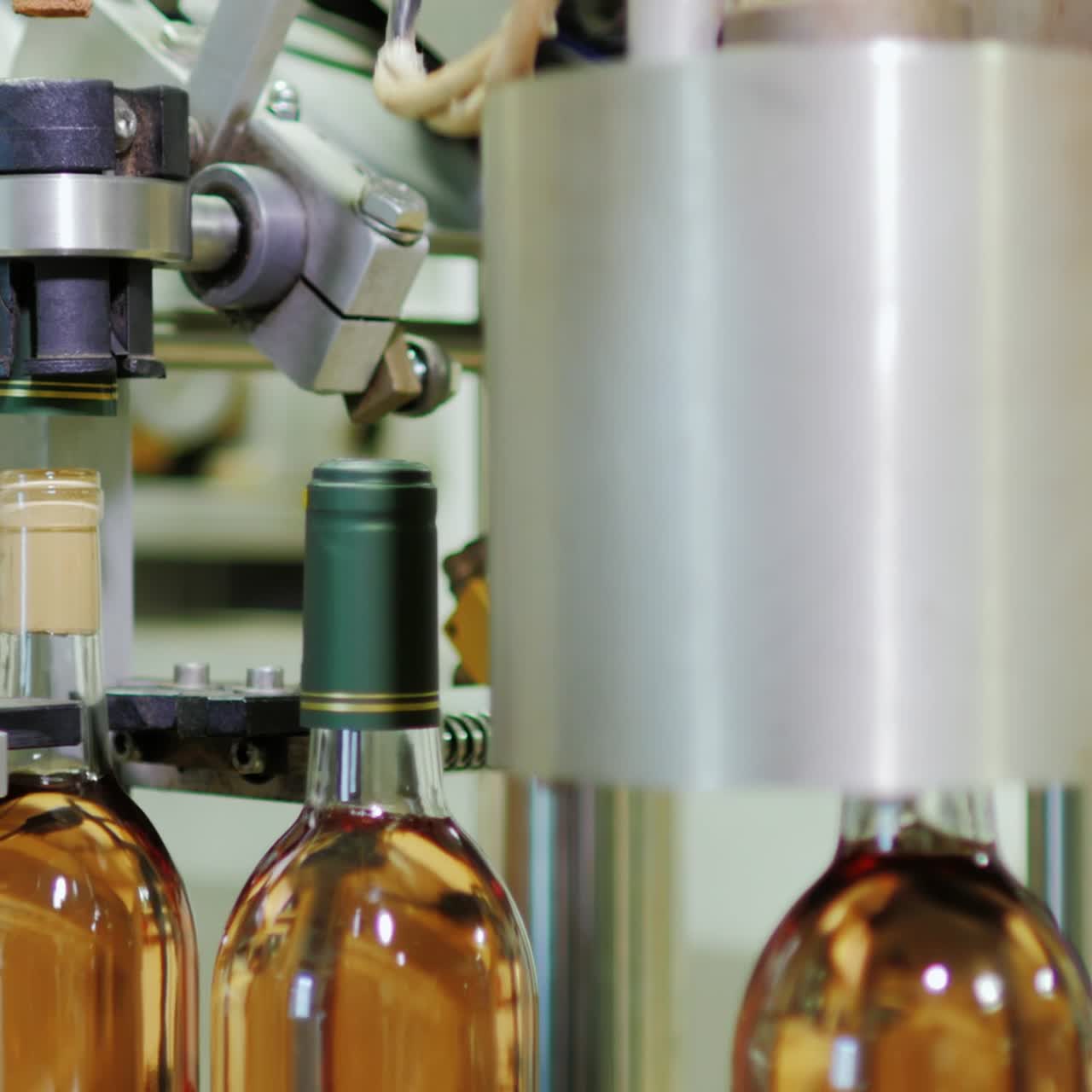 와이너리에서 와인 생산 및 병입 1