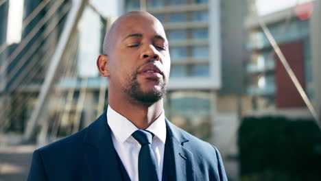 businessman in city setting