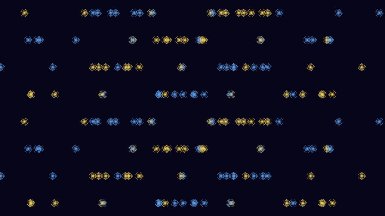 Vibrant Hues Of Purple And Green Dots On Black Background