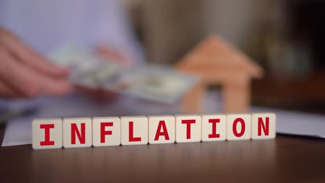 concepto de inflación que aumenta los precios de los alquileres y los valores de los bienes raíces