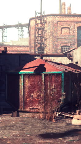 abandoned industrial area