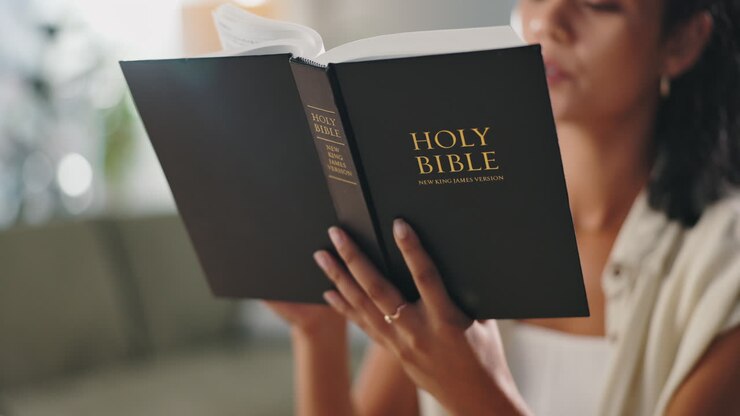 Woman Reading the Bible