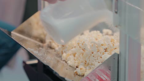 fresh popcorn with sugar sprinkle for a sweet treat