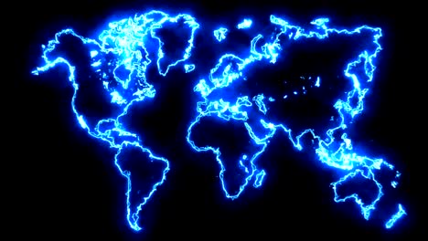 abstract background with futuristic world map