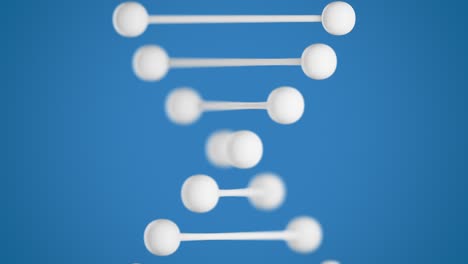 3d animation of rotating dna model
